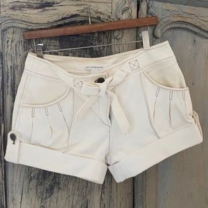 Diane von Furstenberg canvas shorts